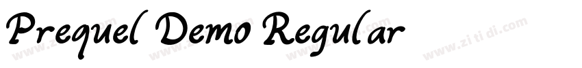 Prequel Demo Regular字体转换